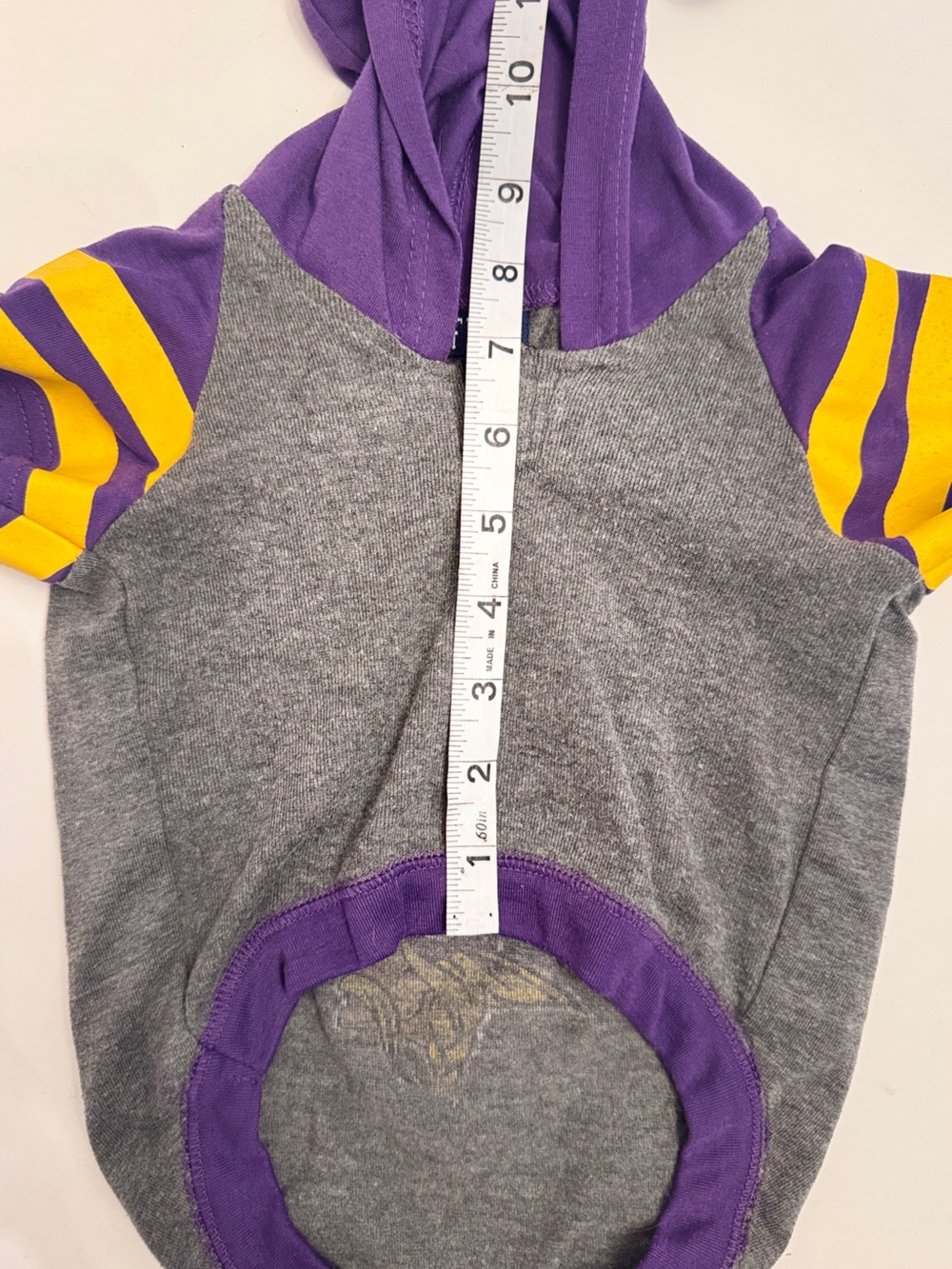 Minnesota Vikings NFL Dog Cat Throwback Hoodie Tee by Pets First - Size Small - Picture 8 of 15